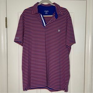 Chaps Striped Golf Polo
